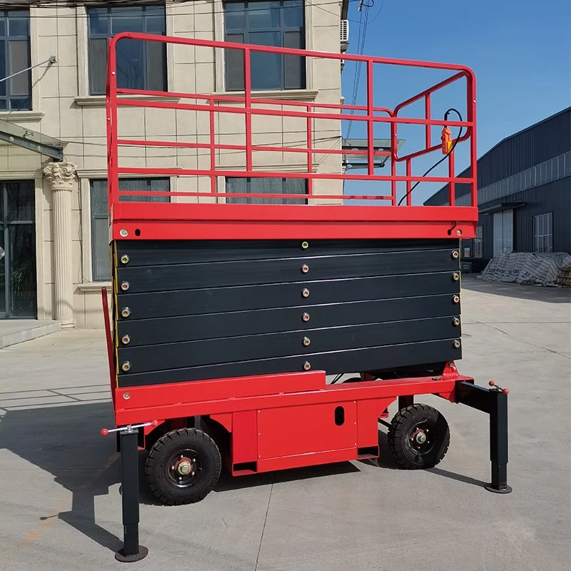 Elevador elétrico tipo tesoura rebocável